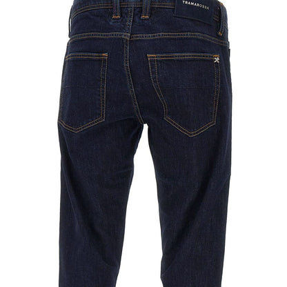 Tramarossa Blue Cotton Jeans & Pant by Tramarossa