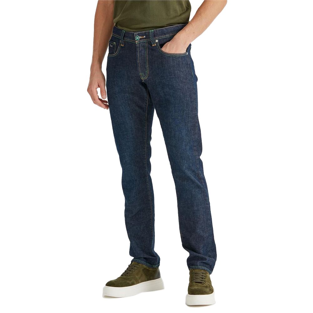 Tramarossa Blue Cotton Jeans & Pant by Tramarossa