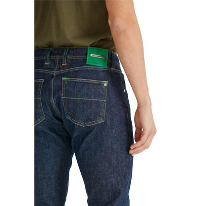 Tramarossa Blue Cotton Jeans & Pant by Tramarossa