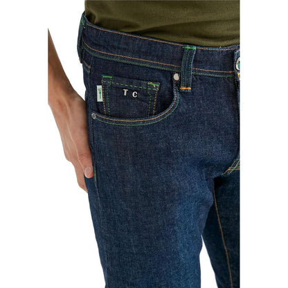 Tramarossa Blue Cotton Jeans & Pant by Tramarossa