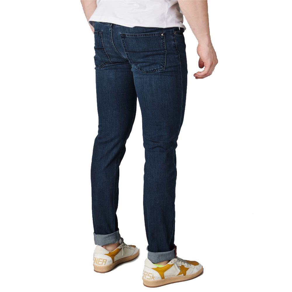 Tramarossa Blue Cotton Jeans & Pant by Tramarossa