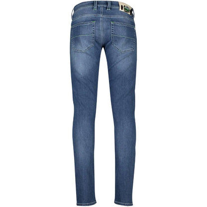 Tramarossa Blue Cotton Jeans & Pant by Tramarossa