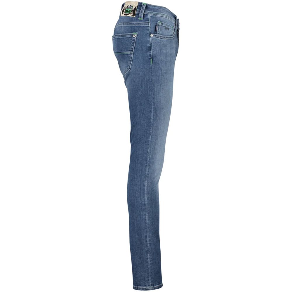 Tramarossa Blue Cotton Jeans & Pant by Tramarossa