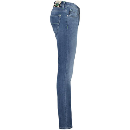 Tramarossa Blue Cotton Jeans & Pant by Tramarossa
