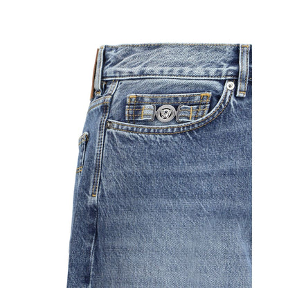Jean à revers Versace Barocco