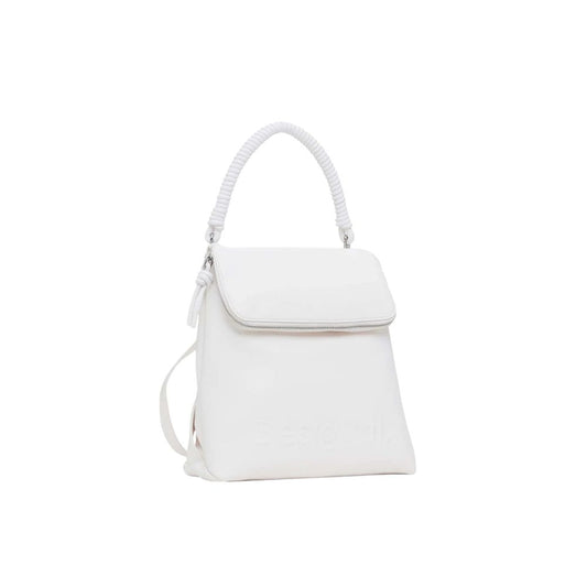 Sac à dos en polyéthylène blanc Desigual