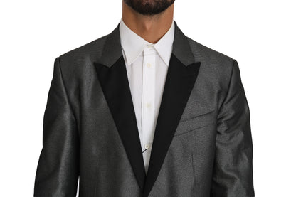 Costume Martini élégant à motifs gris Dolce &amp; Gabbana