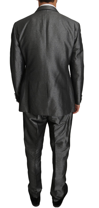 Costume Martini élégant à motifs gris Dolce &amp; Gabbana
