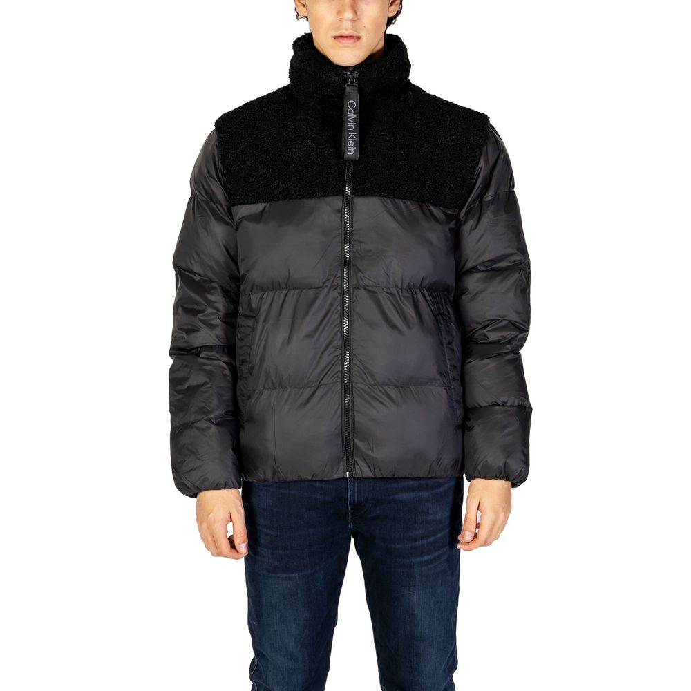 Calvin Klein Jeans Black Recycled Polyester Jackets & Coat by Calvin Klein Jeans