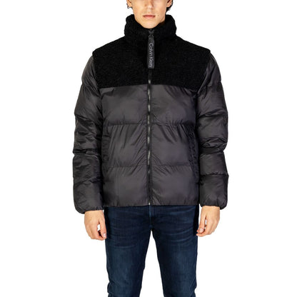 Calvin Klein Jeans Black Recycled Polyester Jackets & Coat by Calvin Klein Jeans