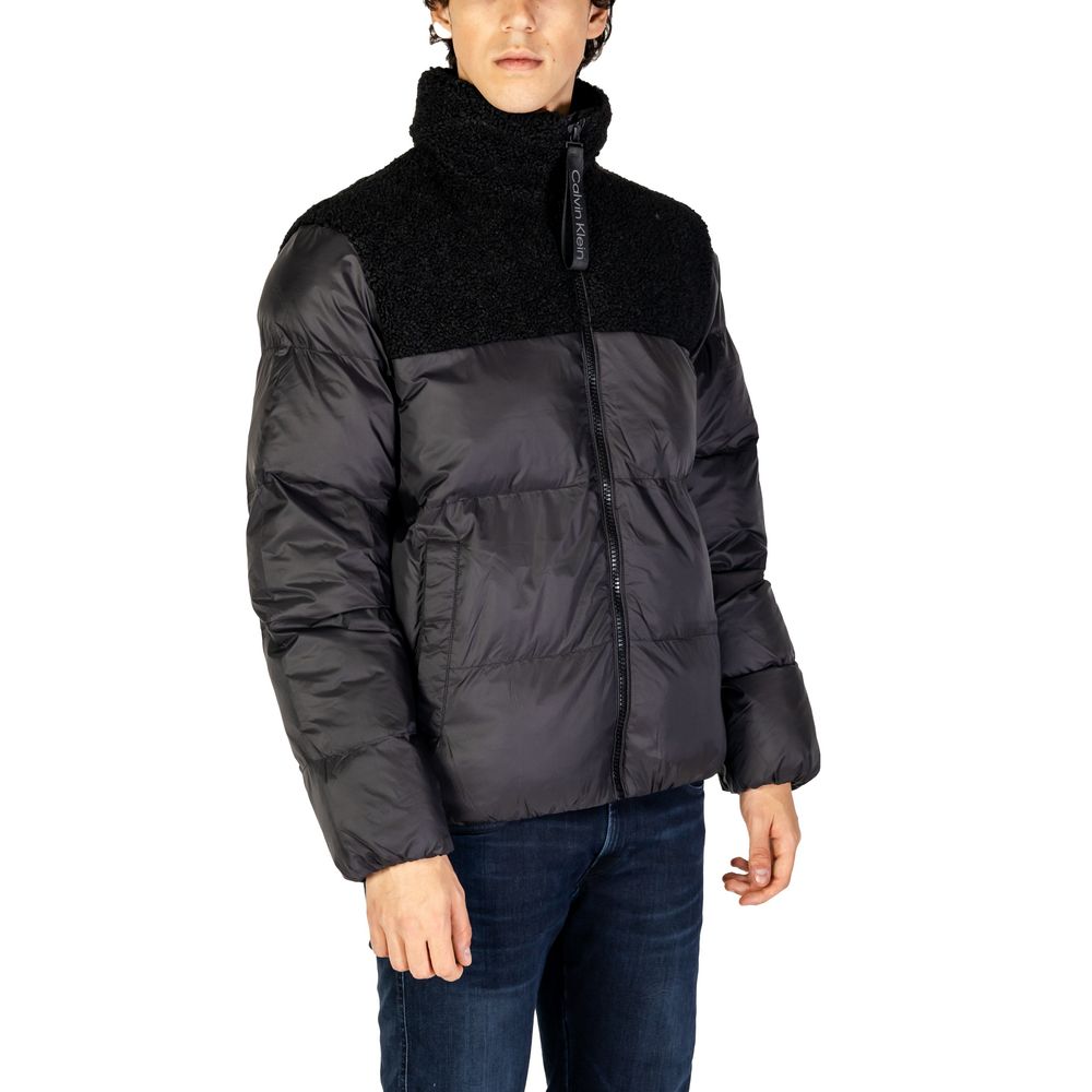 Calvin Klein Jeans Black Recycled Polyester Jackets & Coat by Calvin Klein Jeans