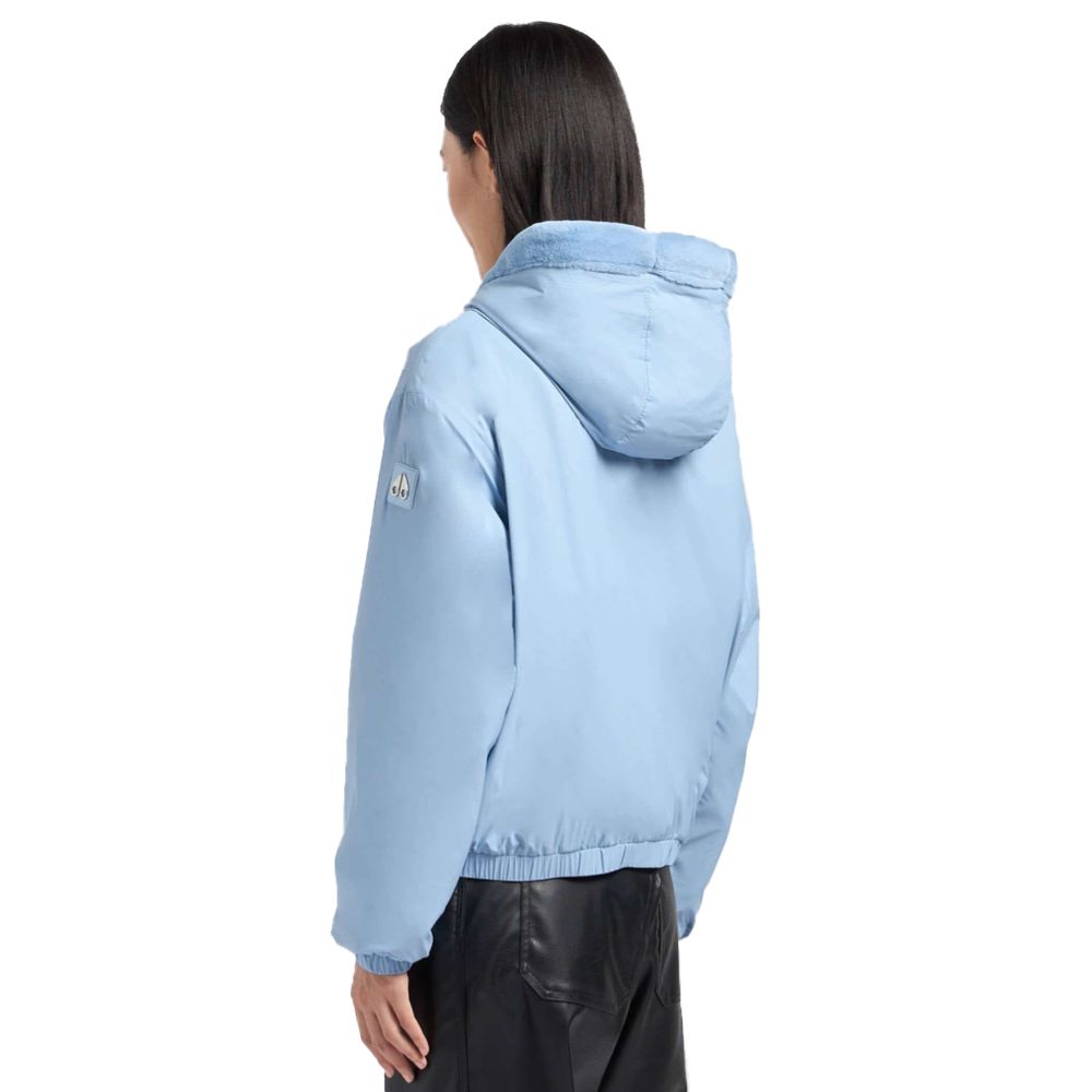 Veste en nylon bleu clair pour femme Moose Knuckles
