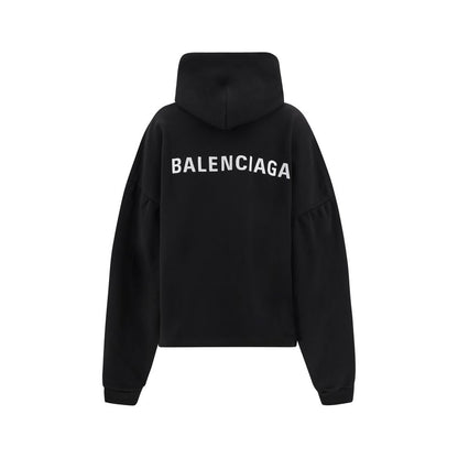 Sweat à capuche avec logos Balenciaga