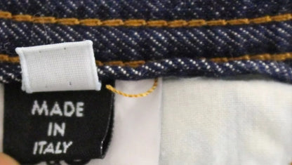 Short en jean délavé en coton bleu D&amp;G Dolce &amp; Gabbana
