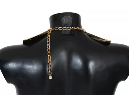 Collier Dolce &amp; Gabbana avec nœud doré et cristaux