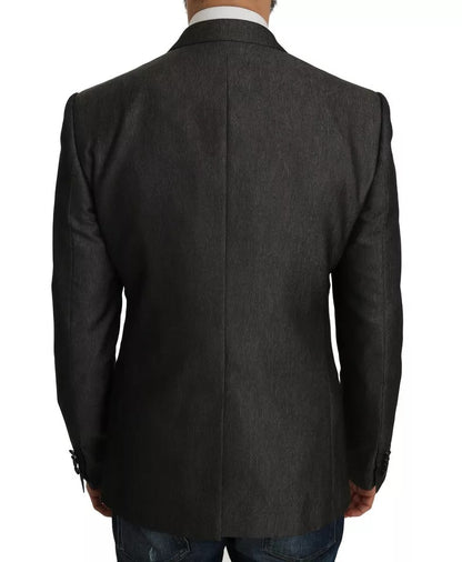 Dolce &amp; Gabbana Gris MARTINI 2 pièces Gilet Manteau Blazer