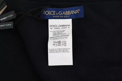 Dolce & Gabbana Blue Wool #DGLovesLondon Shawl Scarf by Dolce & Gabbana