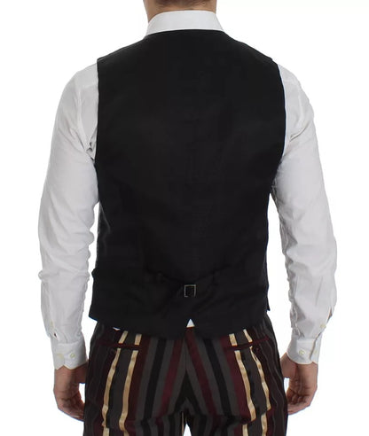 Costume 3 pièces slim fit à rayures multicolores Dolce &amp; Gabbana