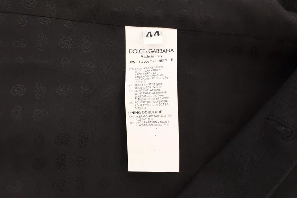 Dolce &amp; Gabbana Gilet en laine et soie noire