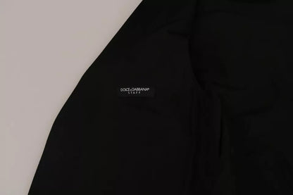 Gilet en laine noire avec logo Dolce &amp; Gabbana