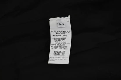 Gilet en laine noire avec logo Dolce &amp; Gabbana