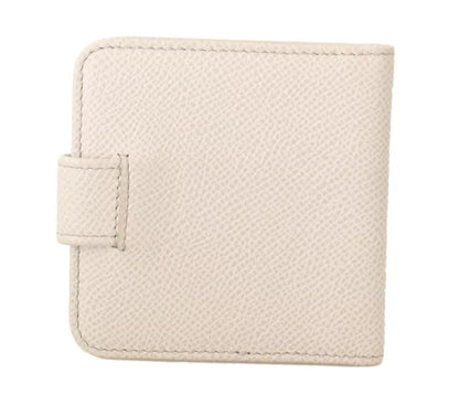 Portefeuille de poche avec étui à préservatifs en cuir Dauphine blanc Dolce &amp; Gabbana