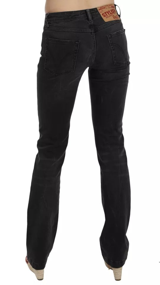 Dolce & Gabbana Black Slim Fit Cotton Jeans D&G Pants by Dolce & Gabbana