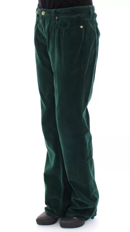 Dolce & Gabbana Green Cotton Corduroys SLIMMY Fit D&G Pants by Dolce & Gabbana