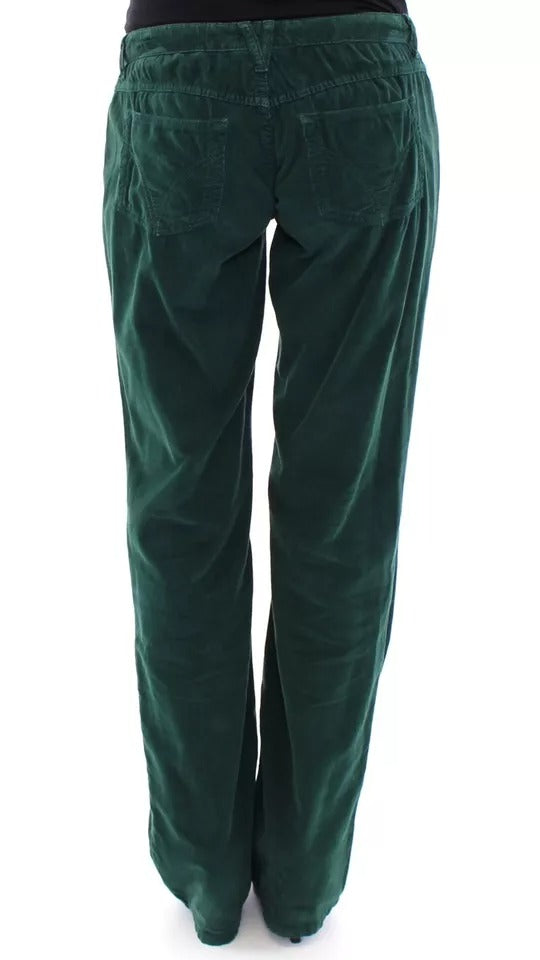 Dolce & Gabbana Green Cotton Corduroys SLIMMY Fit D&G Pants by Dolce & Gabbana