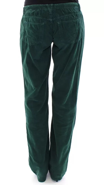 Dolce & Gabbana Green Cotton Corduroys SLIMMY Fit D&G Pants by Dolce & Gabbana