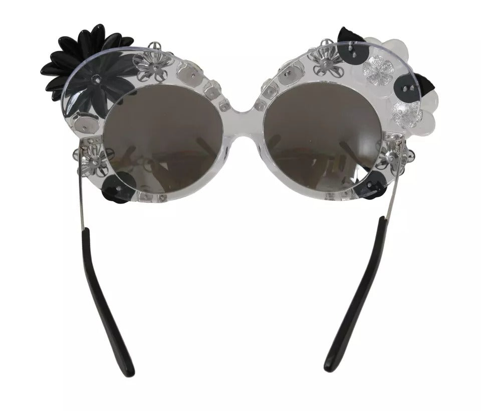 Dolce & Gabbana Transparent DG4292 Round Crystal Sunglasses by Dolce & Gabbana
