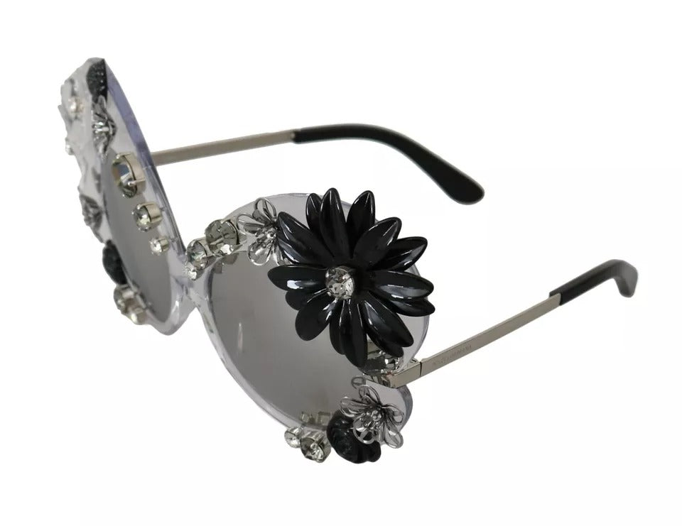 Dolce & Gabbana Transparent DG4292 Round Crystal Sunglasses by Dolce & Gabbana