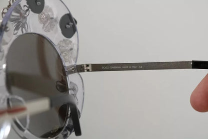 Dolce & Gabbana Transparent DG4292 Round Crystal Sunglasses by Dolce & Gabbana