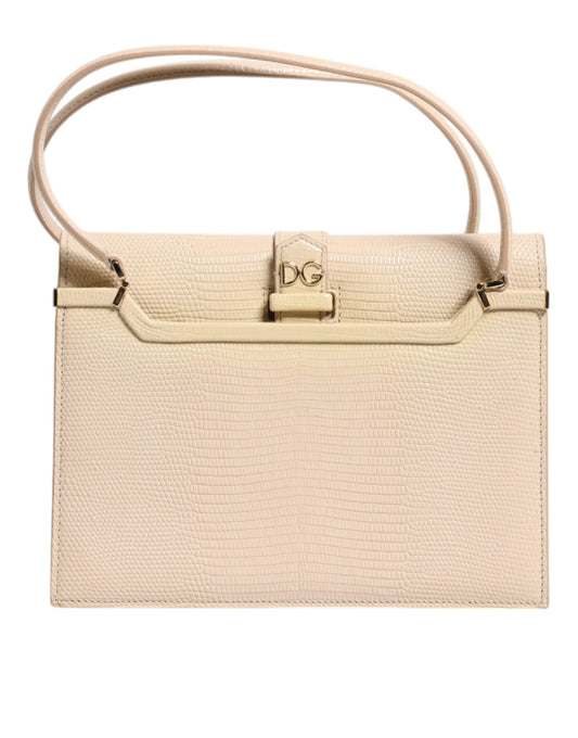 Sac à bandoulière Ingrid en cuir beige Dolce &amp; Gabbana