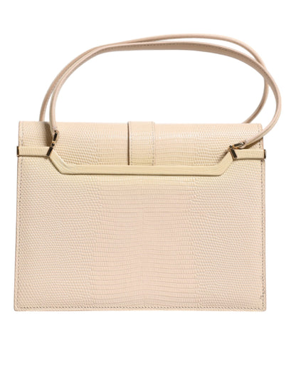 Sac à bandoulière Ingrid en cuir beige Dolce &amp; Gabbana