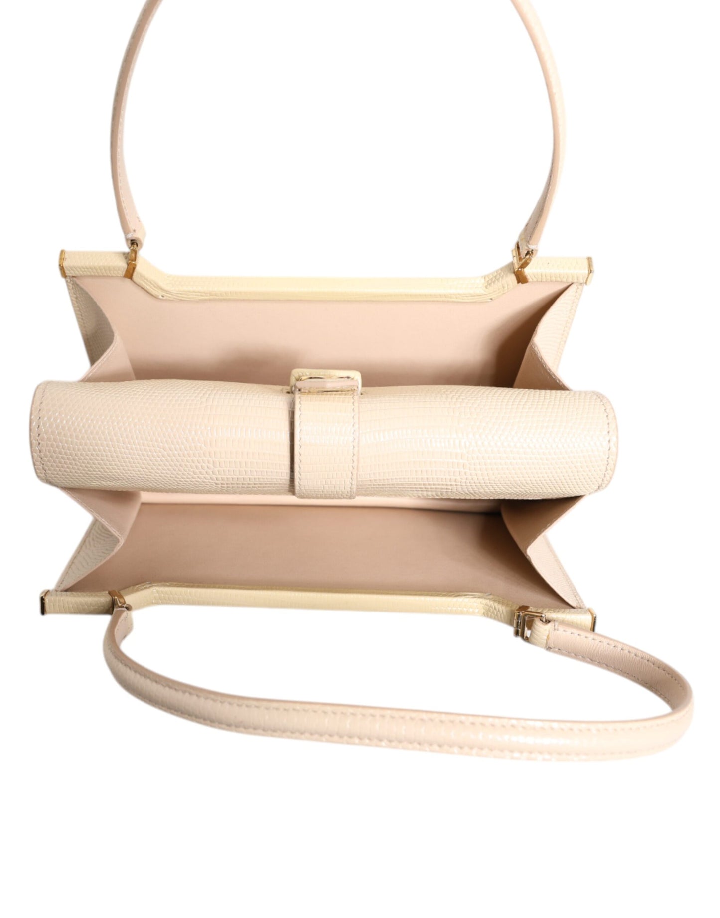 Sac à bandoulière Ingrid en cuir beige Dolce &amp; Gabbana
