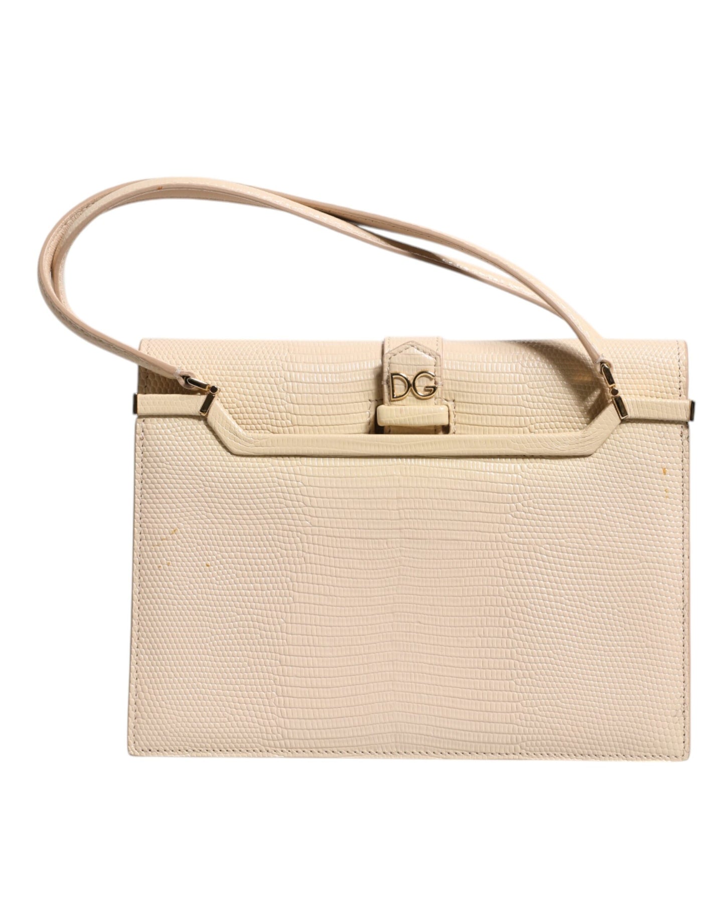Dolce &amp; Gabbana Beige Leather Ingrid Top Handle Shoulder Bag