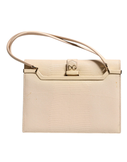 Sac à bandoulière Ingrid en cuir beige Dolce &amp; Gabbana