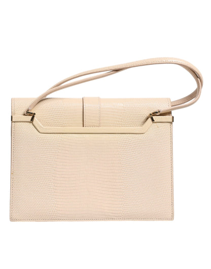 Dolce &amp; Gabbana Beige Leather Ingrid Top Handle Shoulder Bag