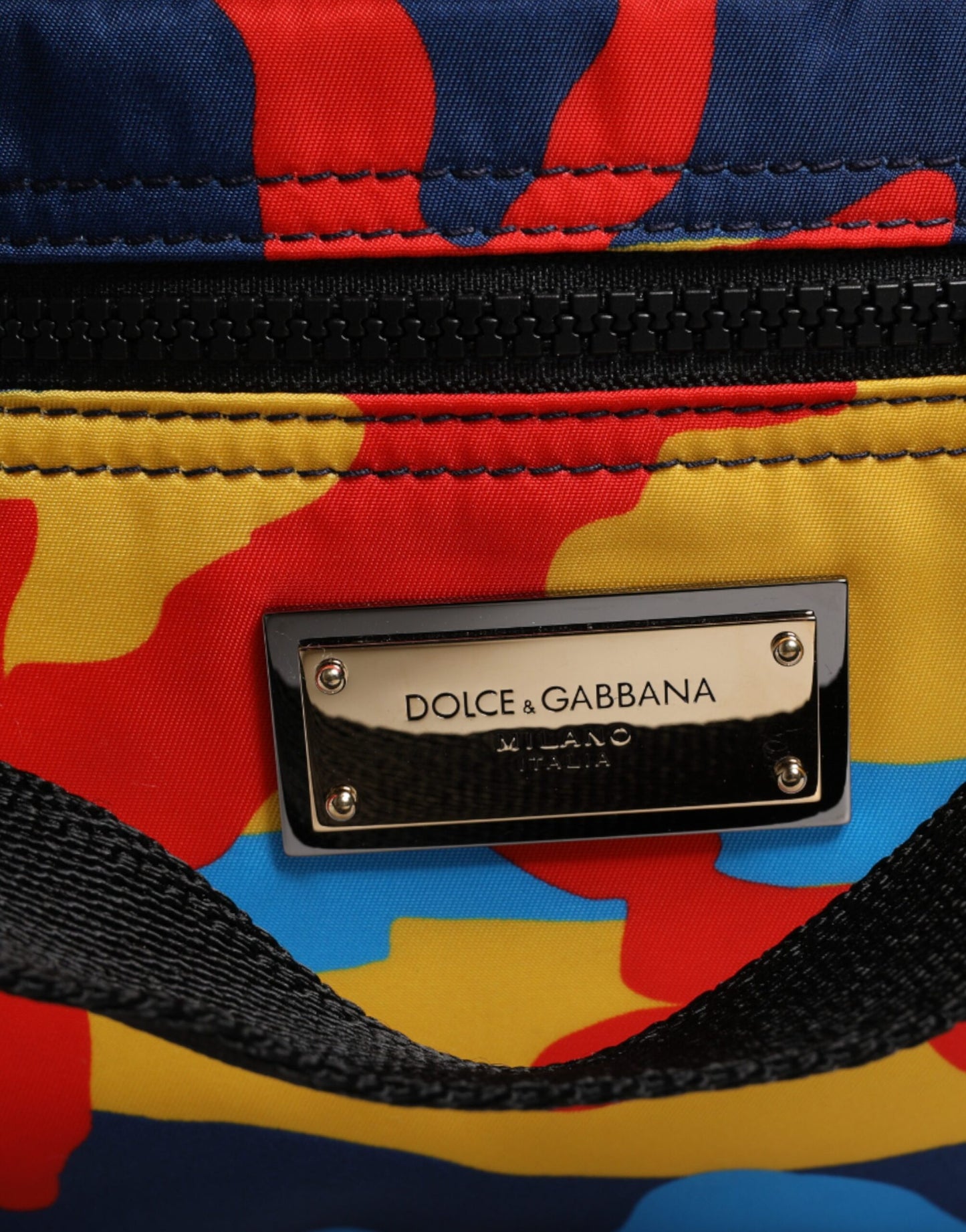 Sac cabas Dolce &amp; Gabbana en nylon camouflage multicolore