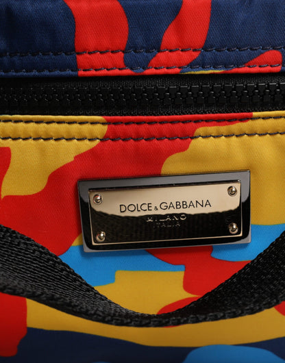 Sac cabas Dolce &amp; Gabbana en nylon camouflage multicolore