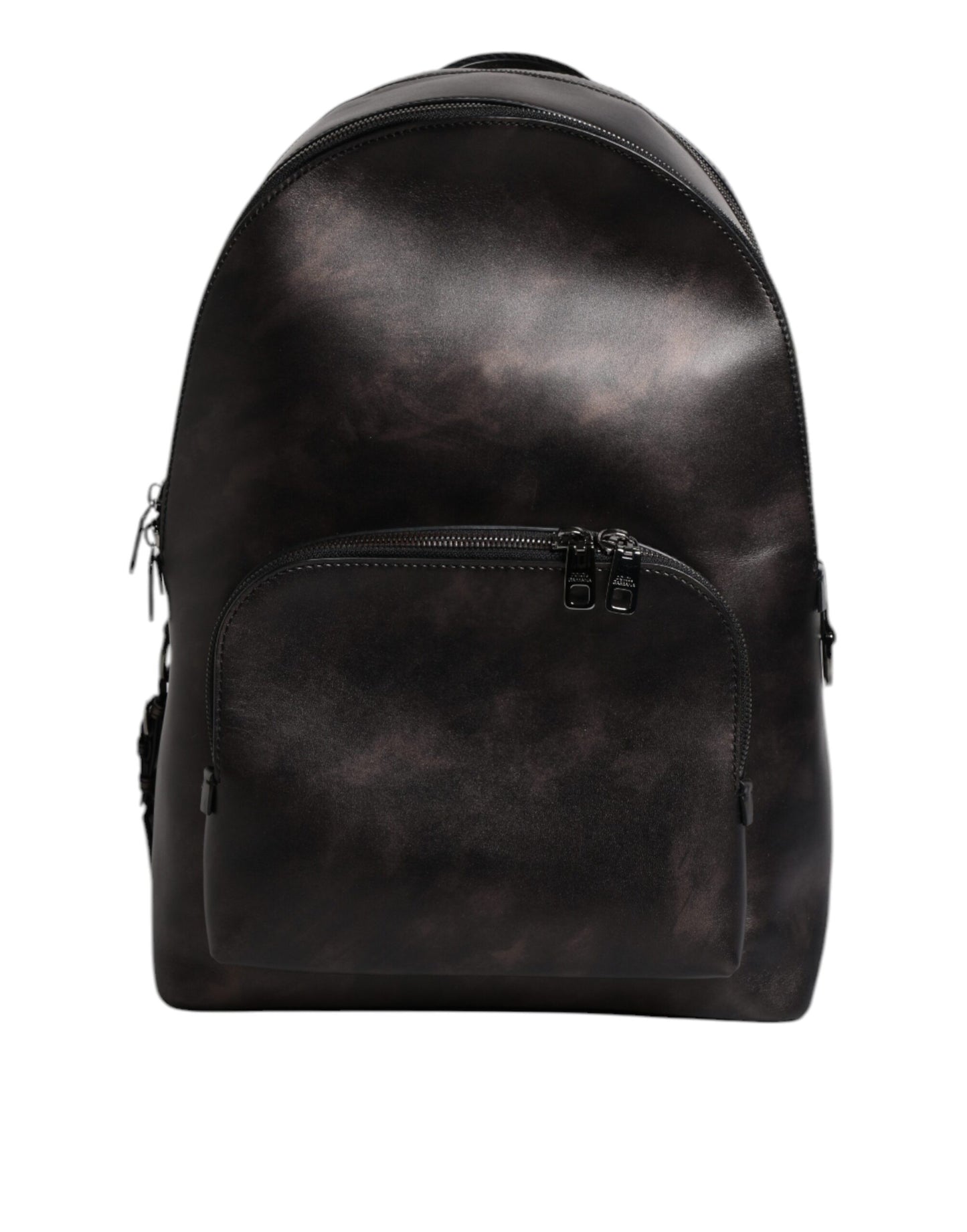 Dolce &amp; Gabbana Bronze Leather School Travel Backpack Bag