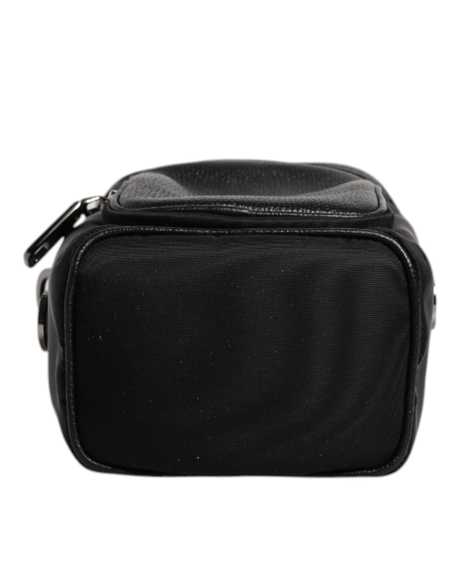 Sac bandoulière en cuir noir avec logo Dolce &amp; Gabbana