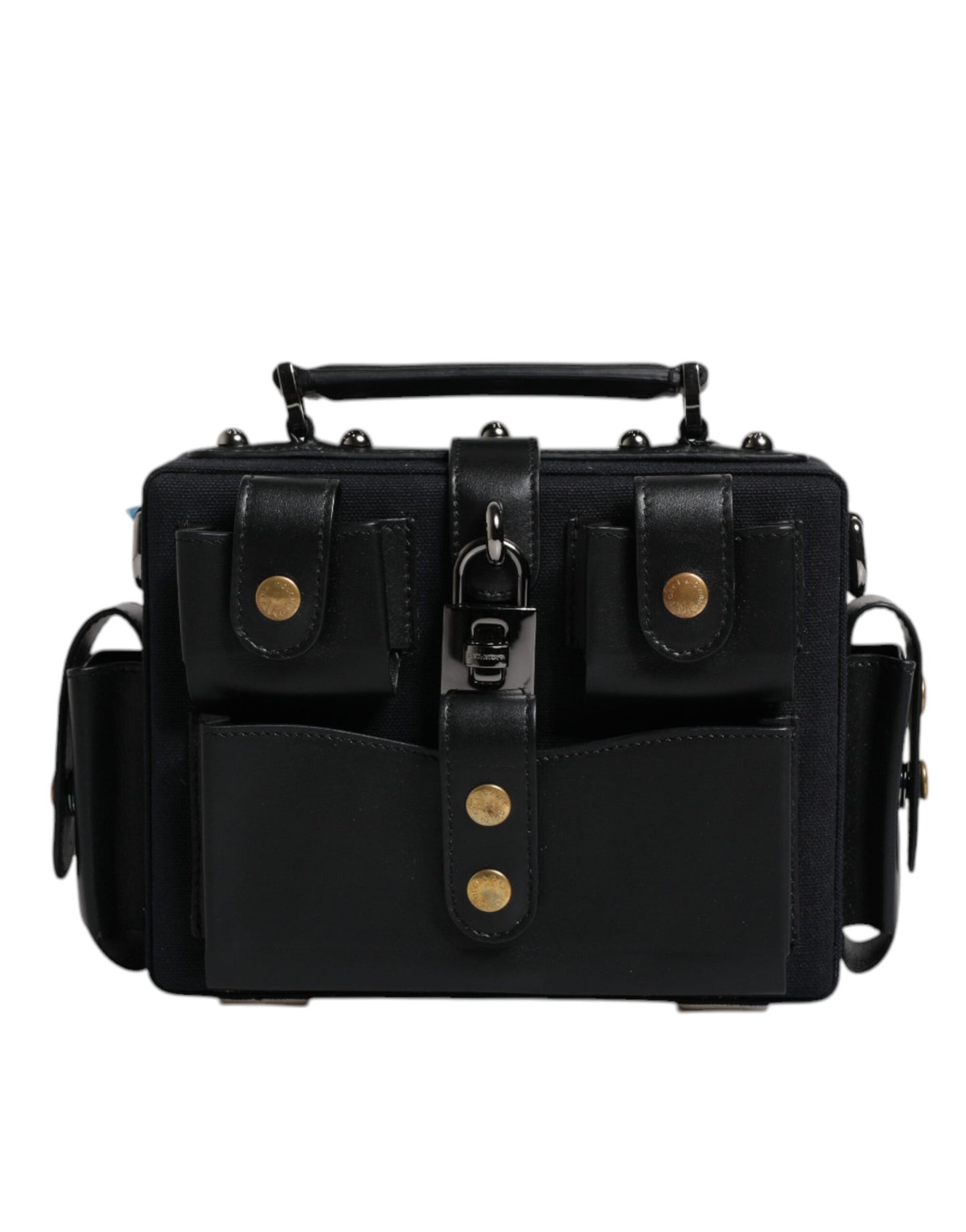 Sac à bandoulière en cuir noir Dolce &amp; Gabbana