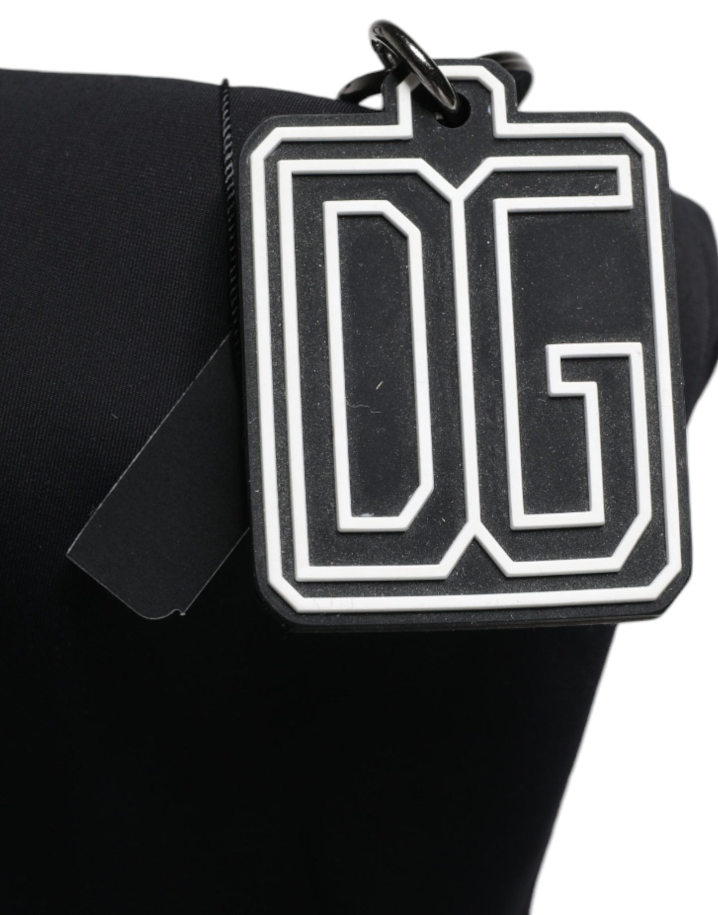 Sac fourre-tout en toile noire Dolce &amp; Gabbana avec logo DG pour femme