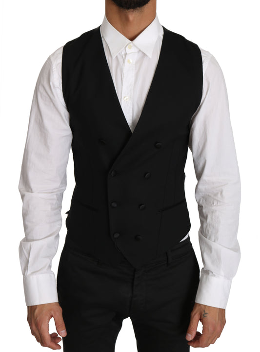 Dolce &amp; Gabbana Cardigan en laine coupe slim à double boutonnage élégant