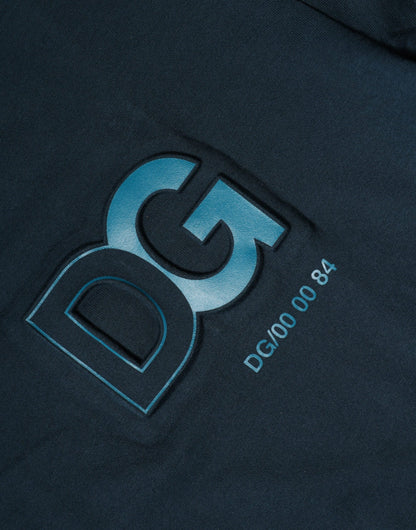 Dolce & Gabbana Blue Logo Crew Neck Short Sleeves T-shirt by Dolce & Gabbana