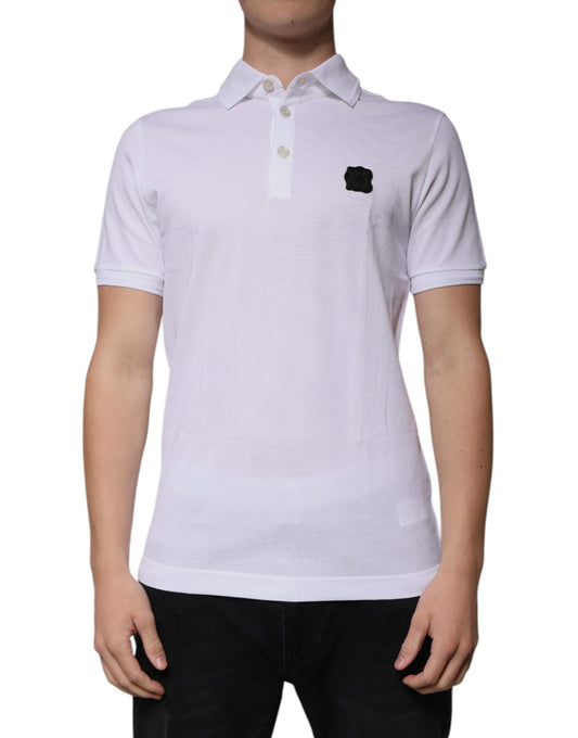 Polo Dolce &amp; Gabbana à manches courtes et col blanc