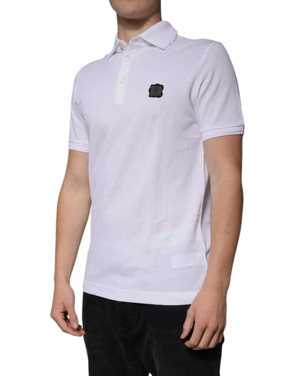 Polo Dolce &amp; Gabbana à manches courtes et col blanc