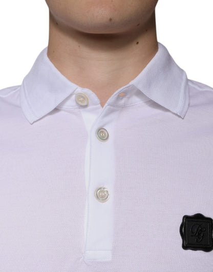 Polo Dolce &amp; Gabbana à manches courtes et col blanc